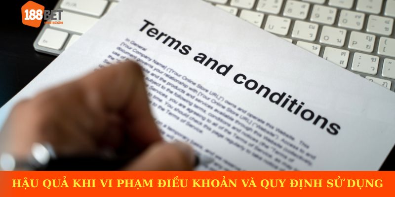 Hậu quả khi vi phạm điều khoản và quy định sử dụng