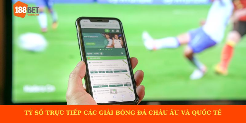 Tỷ số trực tiếp các giải bóng đá châu Âu và quốc tế